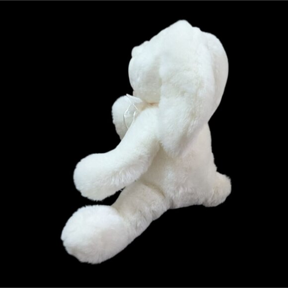 Commonwealth White Plush Bunny Rabbit  Soft Cuddly stuffed animal Toy 12” - Picture 4 of 8